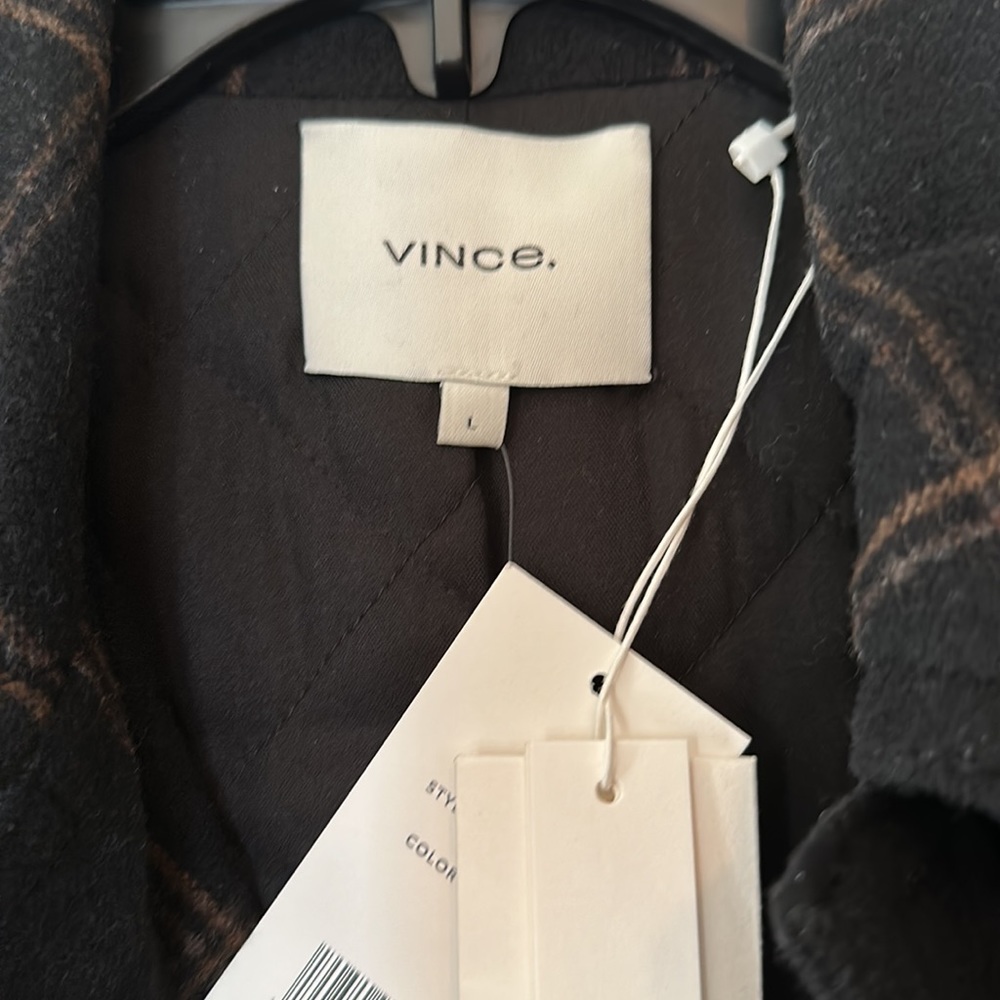 NWT Vince Plaid Padded Shirt Jacket - Picture 7 of 7